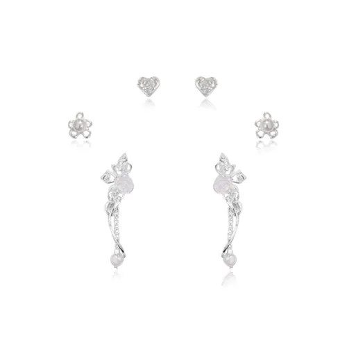 Серьги-гвоздики из стерлингового серебра 925 пробы Ringlove для женщин