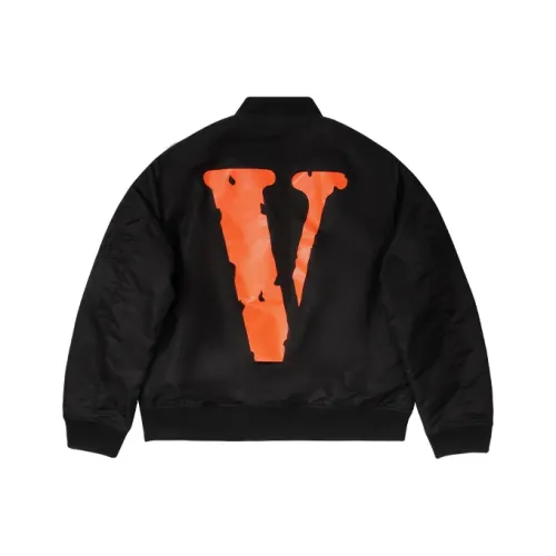 VLONE Хлопковый пуховик Зимний Унисекс Черный Оранжевый