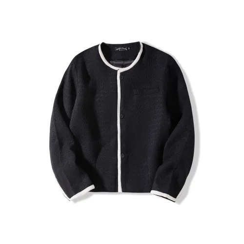 I'm David Куртка Корейский стиль Унисекс Черный