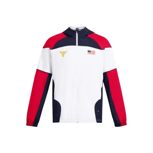 Under Armour Красный Белый Синий Мужские Куртки
