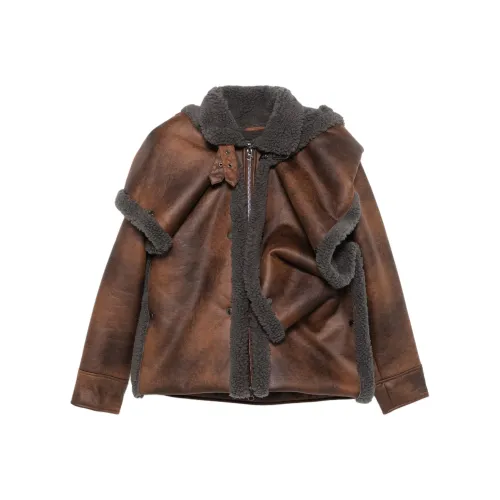 YProject FW24 Куртки Пальто Унисекс Шоколад