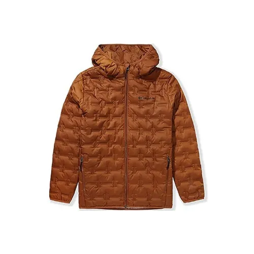 Columbia Пуховик Мужской Коричневый