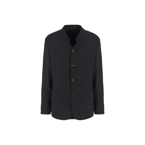 GIORGIO ARMANI SS24 Бизнес-костюм Пальто Мужской Черный