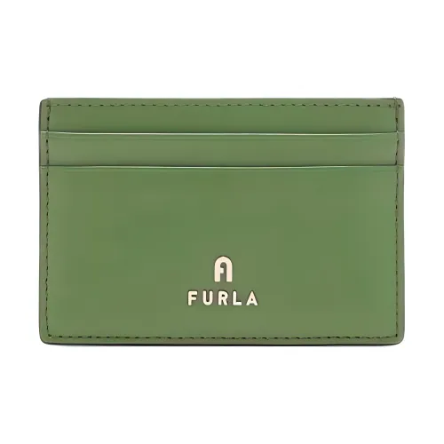 Furla Мягкий держатель для карт из коровьей кожи женский цвет плюща