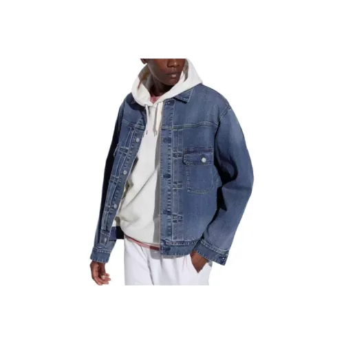 UNIQLO Denim Jacket Unisex Lake Blue