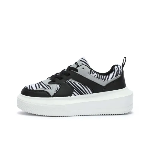 Singing Аbrasion Resistant Легкий Увеличение Высоты Низкие Кроссовки для Скейтбординга Унисекс Черный