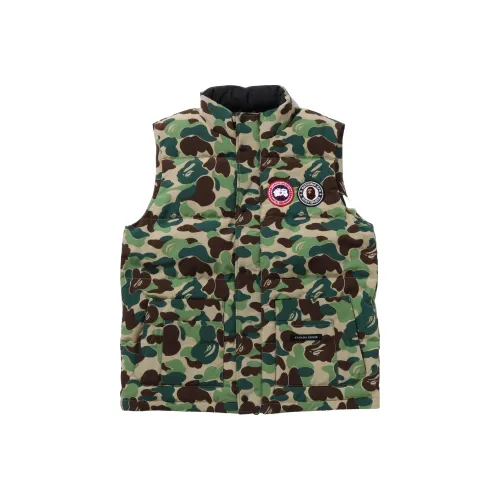 Canada Goose x BAPE совместный бренд FW23 жилет унисекс зеленый