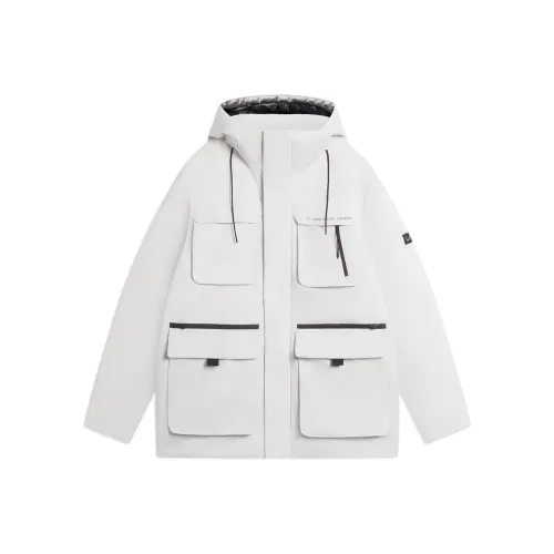 Пуховик Down Jacket Зимний Мужской Champagne White