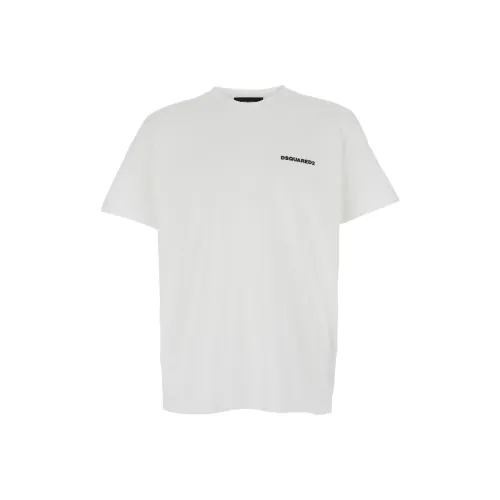 DSQUARED 2 Белый Мужской T-Рубашки