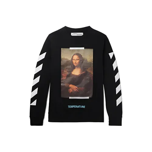 OFF Белый Mona Lisa series Свитшот Мужской Черный