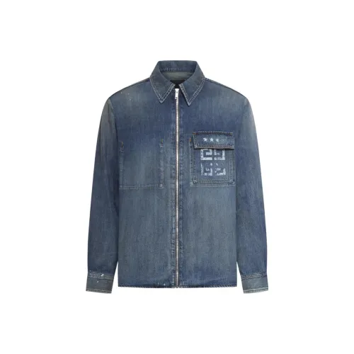 Givenchy FW23 Denim Jacket Men's Blue
