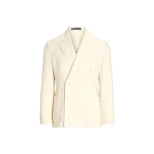 Polo Ralph Lauren FW24 Бизнес-костюм Пальто Мужской Кремовый