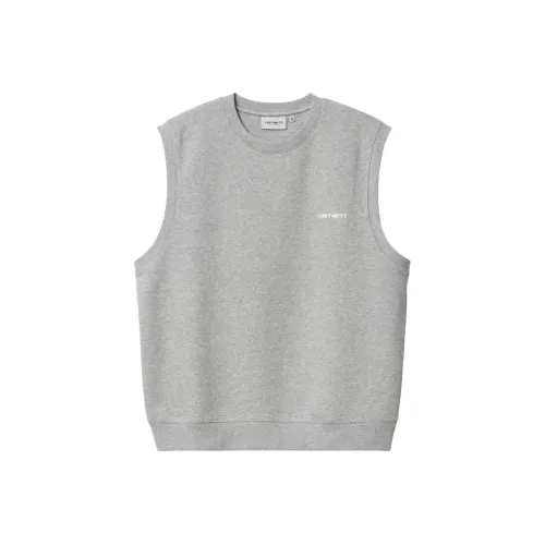 Carhartt WIP Script Жилет Толстовка Жилет Мужской Серый