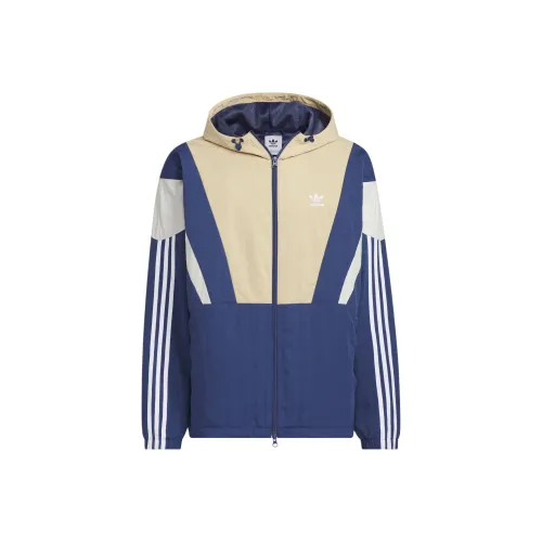 Adidas Originals WINDBREAKER Блок Куртка Мужская Лен Хаки Коричневый Технология Индиго