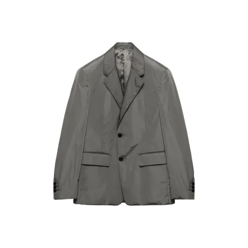 PRADA SS24 Бизнес Костюм Пальто Мужской Серый