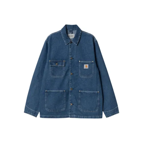 Carhartt WIP OG Chore Пальто Весна Деним Куртка Мужской Синий