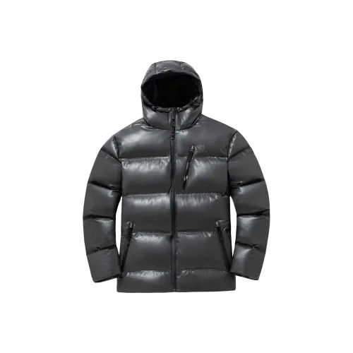 SALOMON Polo Ralph Lauren Однотонный С капюшоном Пуховик Унисекс Черный