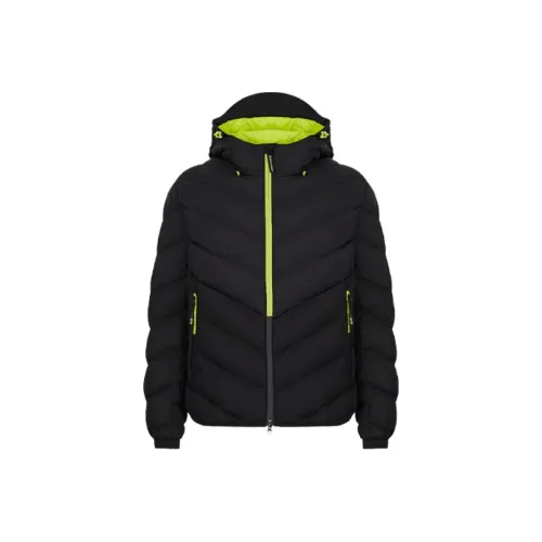 EMPORIO ARMANI FW21 Хлопковый пуховик Мужской Черный