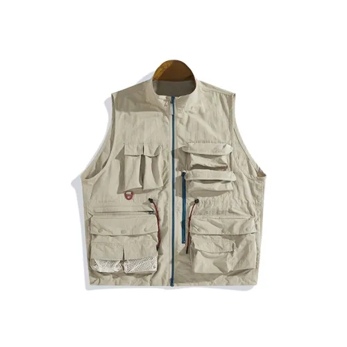 PEACEBIRD MEN Хаки 1 Свободный крой Мужские жилеты