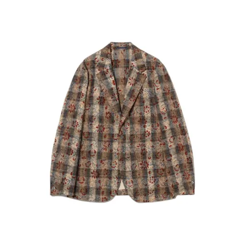 BEAMS x J. Crew Куртка Мужская Коричневая Клетка