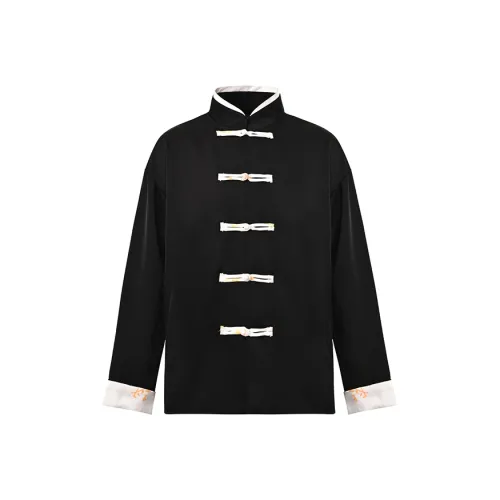 THREE Provinces Six Ministries Весенний Осенний Куртка Унисекс Черный