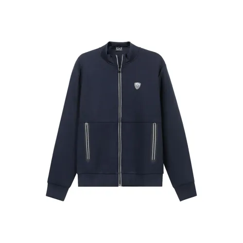 EMPORIO ARMANI FW24 Куртки и Пальто Мужской Темно-синий