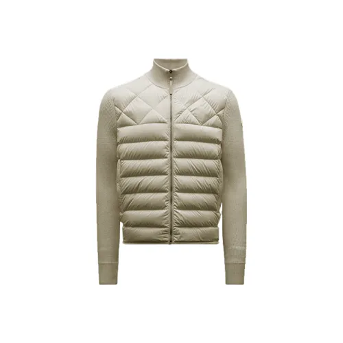 MONCLER Серый Мужской Пуховик