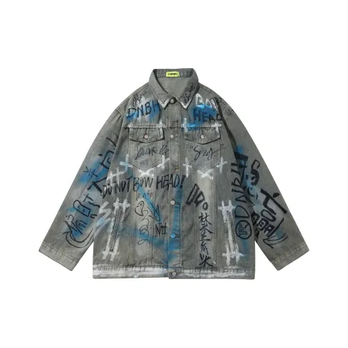 DNBH HAND DRAWN Деним Куртка Унисекс