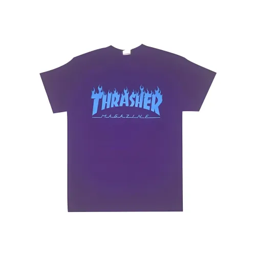 Thrasher T-Shirt Японская версия Унисекс Фиолетовый