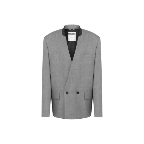MOSCHINO Деловой костюм мужской серый