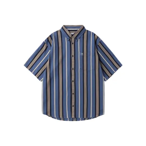 Carhartt WIP Blue Men's Shirts Кархарт WIP Синий Мужские Рубашки