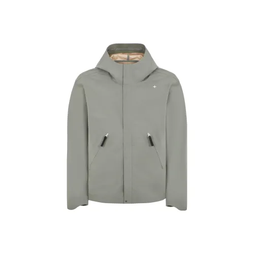 STONE ISLAND STONE ISLAND STELLINA серия Куртки Пальто Унисекс Шалфейно-зеленый
