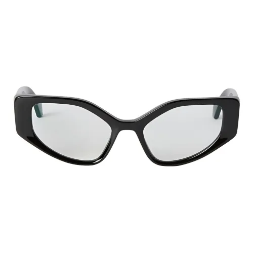 OFF Белый Нерегулярная форма Солнцезащитные очки Унисекс Черный