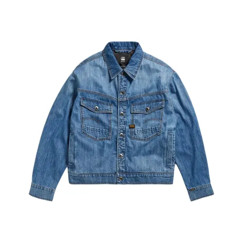 STAR RAW Blue Men's Denim Jackets