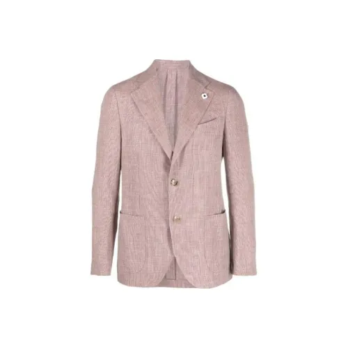 LARDINI Бизнес-костюм Пальто Мужской Розовый