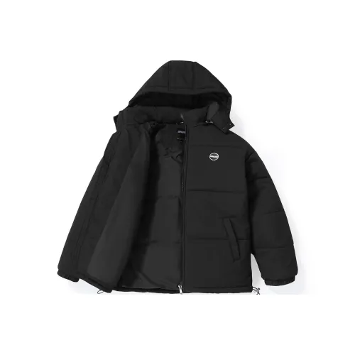 GENANX Воротник-стойка свободный крой хлопковый пуховик унисекс