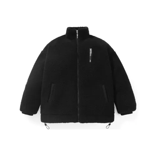 XXGOGO Воротник-стойка Свободный крой Длинный рукав Пуховая куртка Унисекс