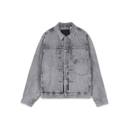Levis Серый Мужской Джинсовый Куртка