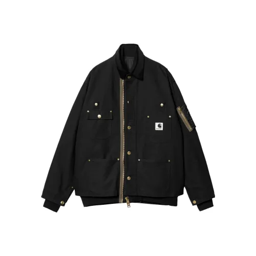 sacai X Carhartt WIP FW23 Co Branded SERIES Черный Унисекс Куртки