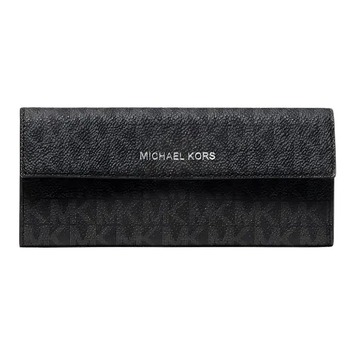 MICHAEL KORS Покрытый холст полиэстер полиуретан чехол для очков большой мужской черный