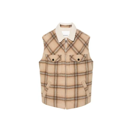 ISABEL MARANT Camel Brown Мужские жилеты
