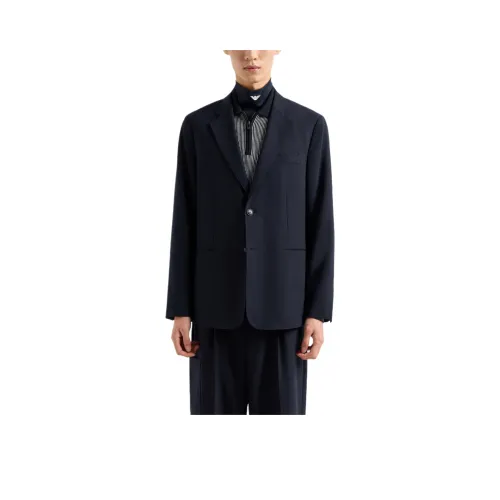 EMPORIO ARMANI Бизнес-костюм Пальто Мужской Морской Синий