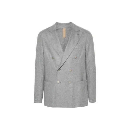 Eleventy FIRSTCLASS Made IN Italy SS24 Бизнес Костюм Пальто Мужской Светло-Серый