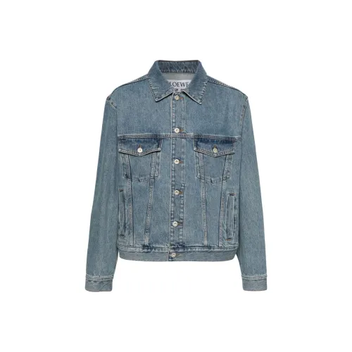 LOEWE FW24 Denim Jacket Men's Medium Denim Blue