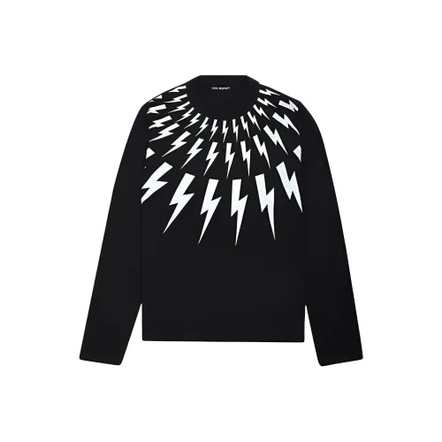 Neil Barrett совместная брендовая мужская черная рубашка T