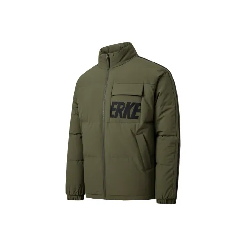 Erke Тростник Зеленый Мужской Пуховик