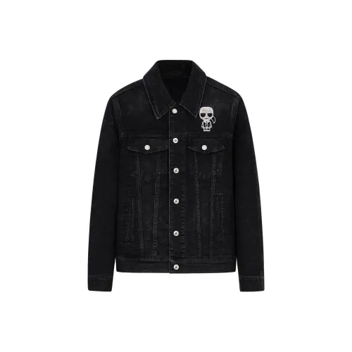 KARL LAGERFELD Denim Jacket Men's Black