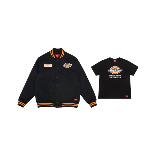 Dickies Бейсбольный воротник Пуховая куртка Унисекс Черный