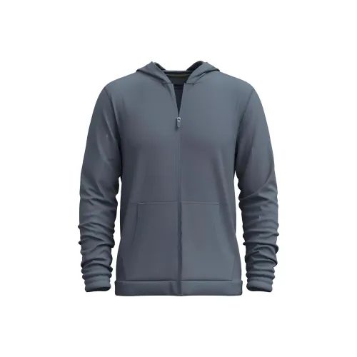 SMARTWOOL Мужской Активный Uptempo Full Zip Hoodie Куртки Пальто Мужской Бирюзовый Синий