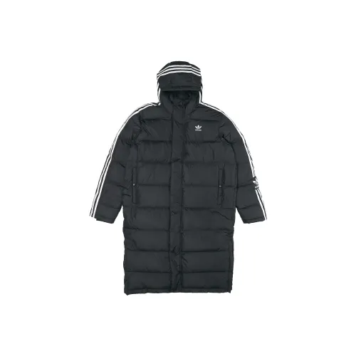 Adidas Originals LONG DOWN JACKET Пуховик Международная версия Зимний Мужской Черный